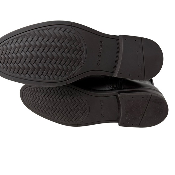 NWT Cole Haan Women's Stretch Water-Resistant Boots Dark Chocolate Leather 5B - Picture 3 of 5